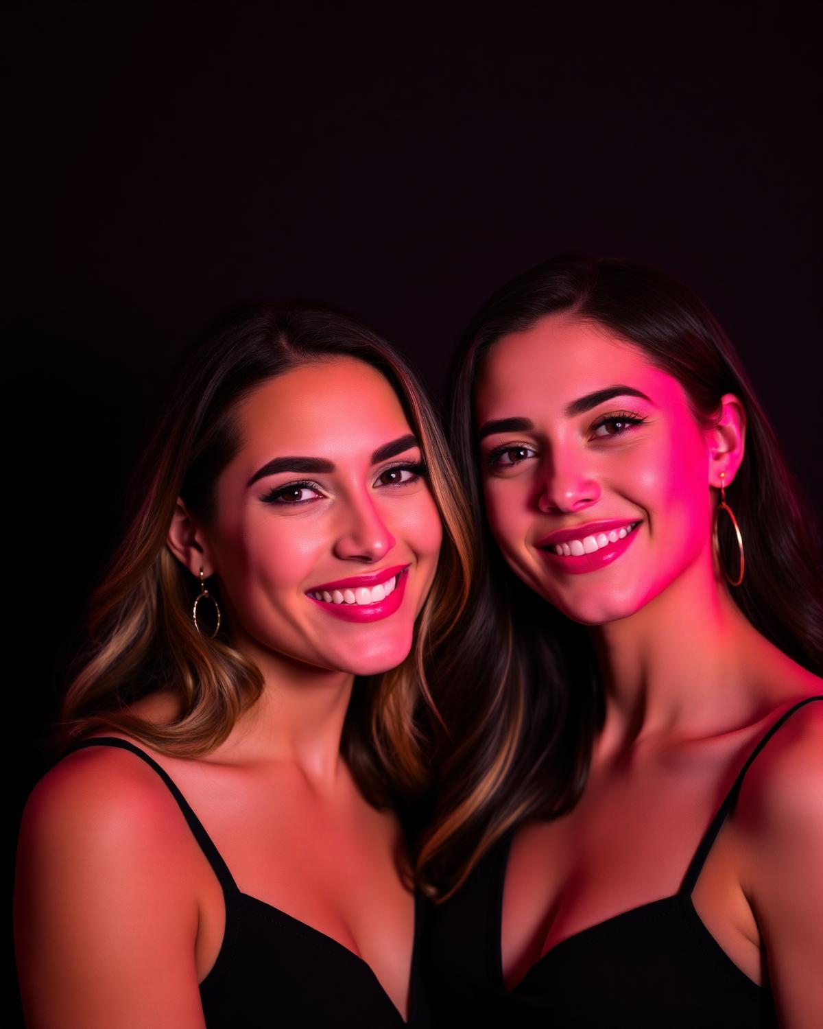 Two women laughing together
